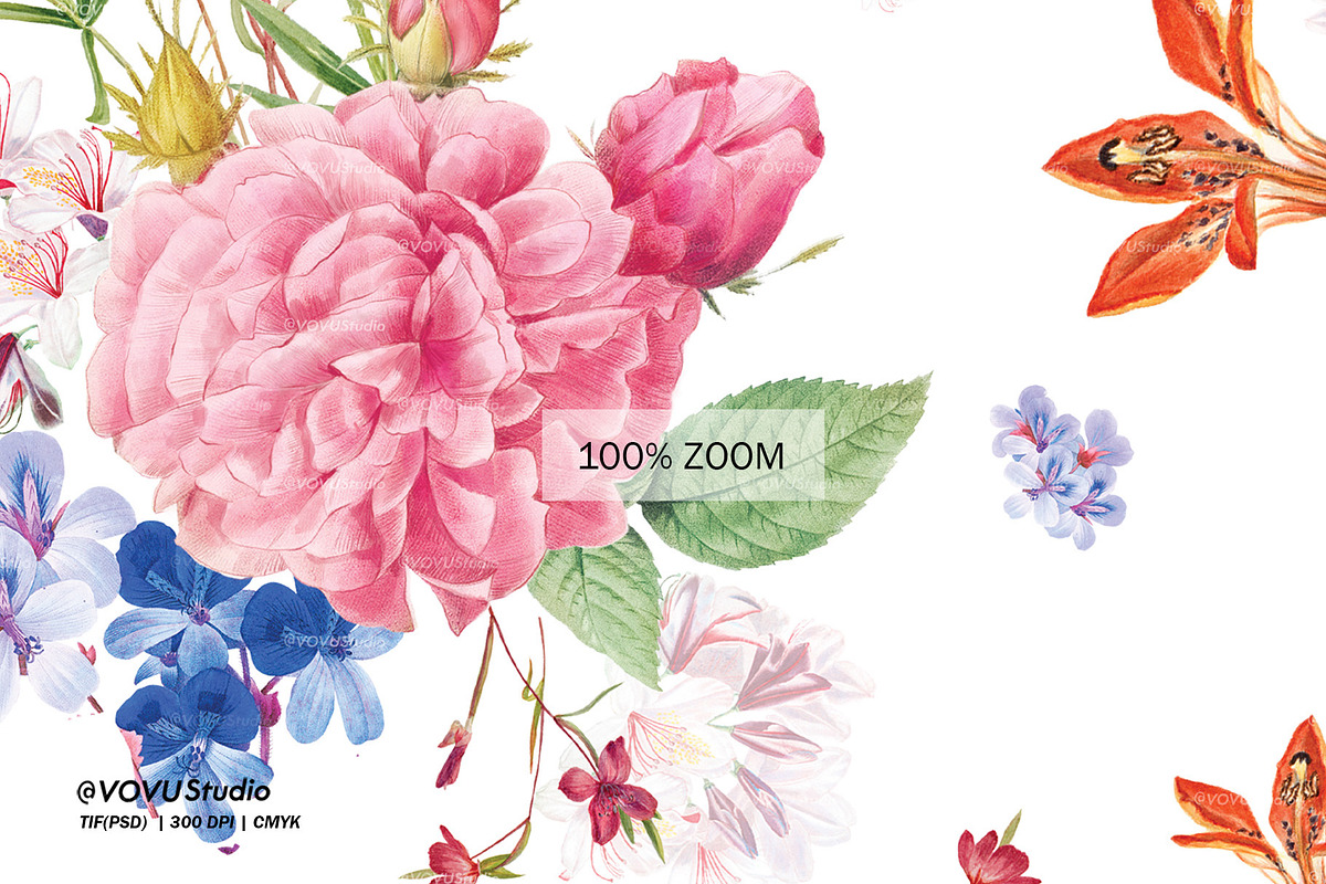 Floral pattern design, spring senses, a Pattern Graphic by VOVU Studio (Photo 9 of 10)