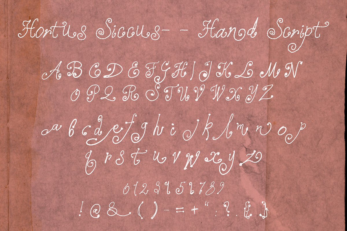 Hortus - Hand Script, a Script Font by Lilithcollageart (Photo 7 of 9)