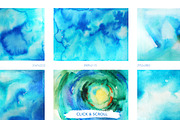 Big pack of watercolor backgrounds., a Texture Graphic by Asya Mix (Thumbnail 3 of 6)