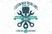 6 Vintage Hot Rod Badges, a Branding & Logo Template by PaperBat (Thumbnail 4 of 5)