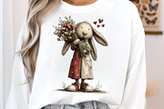 Whimsical Easter Bunny Clipart, an Illustration by SinaCreation (Thumbnail 6 of 11)