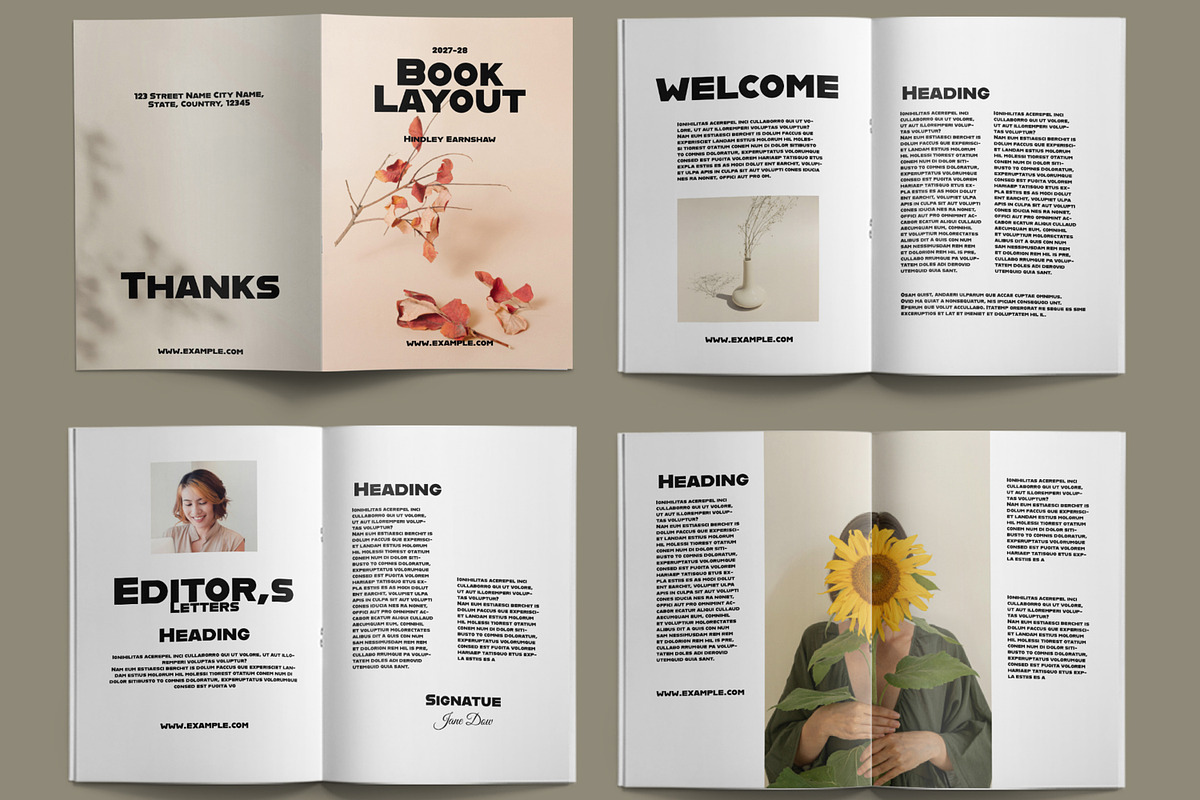 Book Design Layout