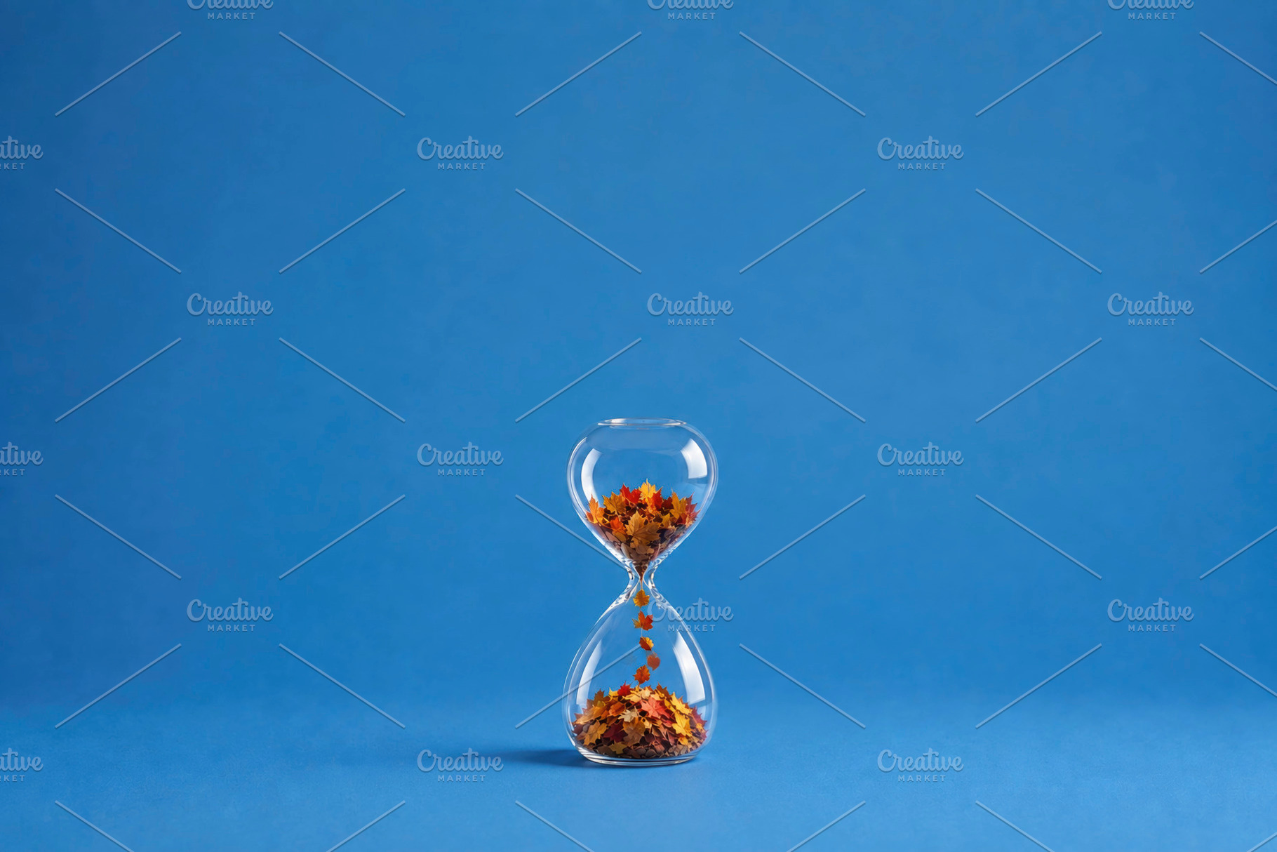 autumn season measured by leaves, generative AI, a Photo by Nito