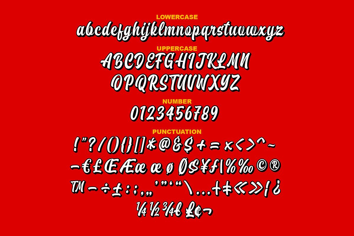 Brayles + Extrude, a Script Font by Blankids Studio (Photo 14 of 15)
