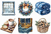Chilly Christmas Day Clipart, an Illustration by Craft Nest (Thumbnail 4 of 6)
