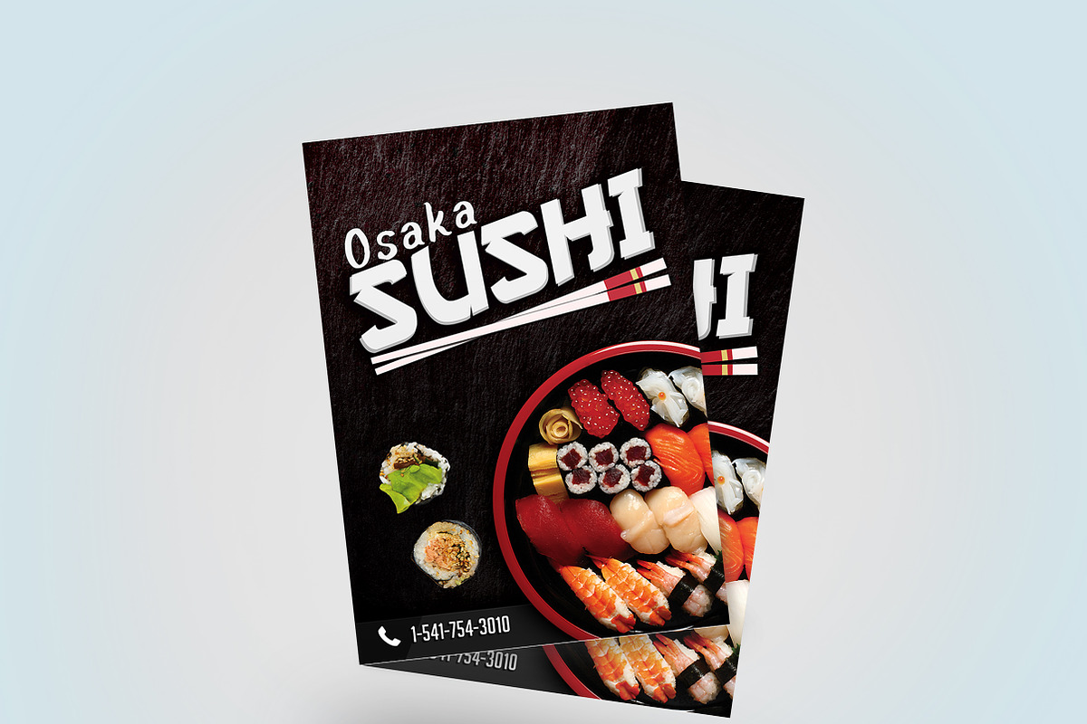 A4 / A5 - Sushi Flyer Template Sushi, a Flyer Template by Studio 19 (Photo 1 of 7)