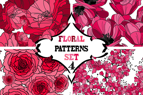 Pink Floral Patterns preview 6
