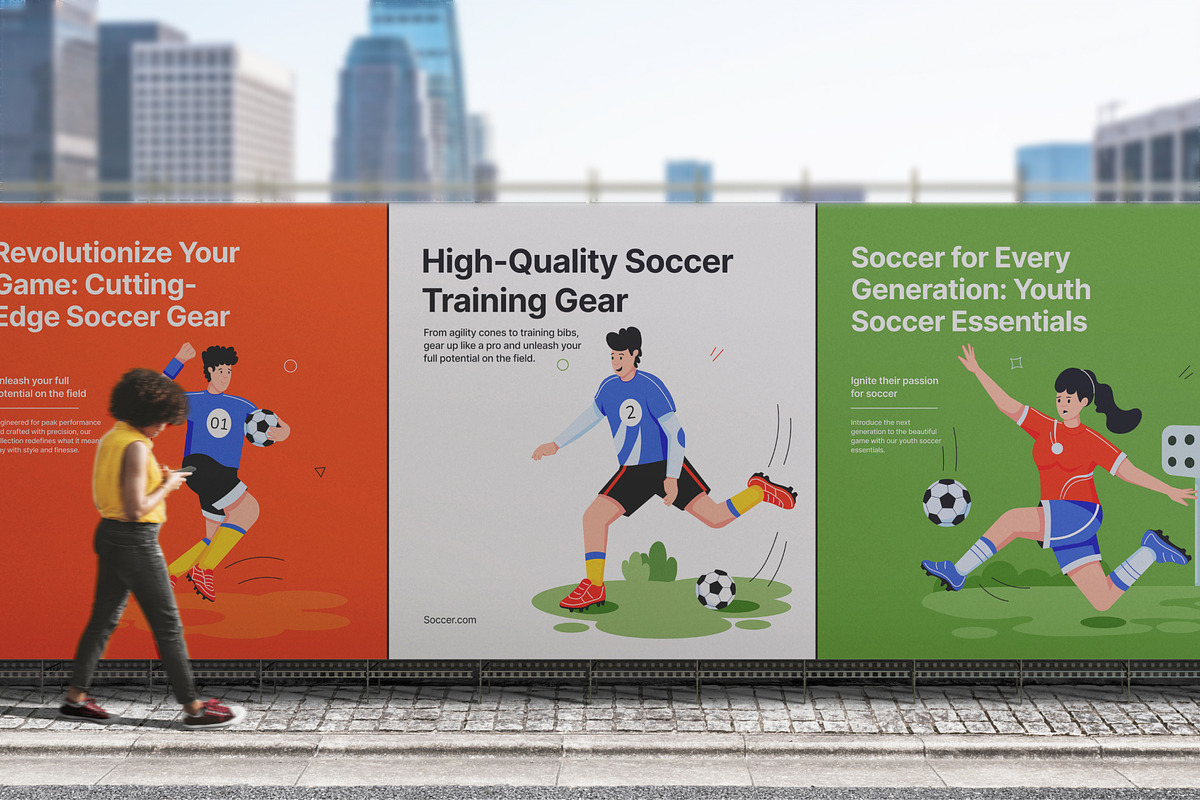 Flat Soccer Illustrations, a Sport Illustration by Vectors Market (Photo 5 of 11)