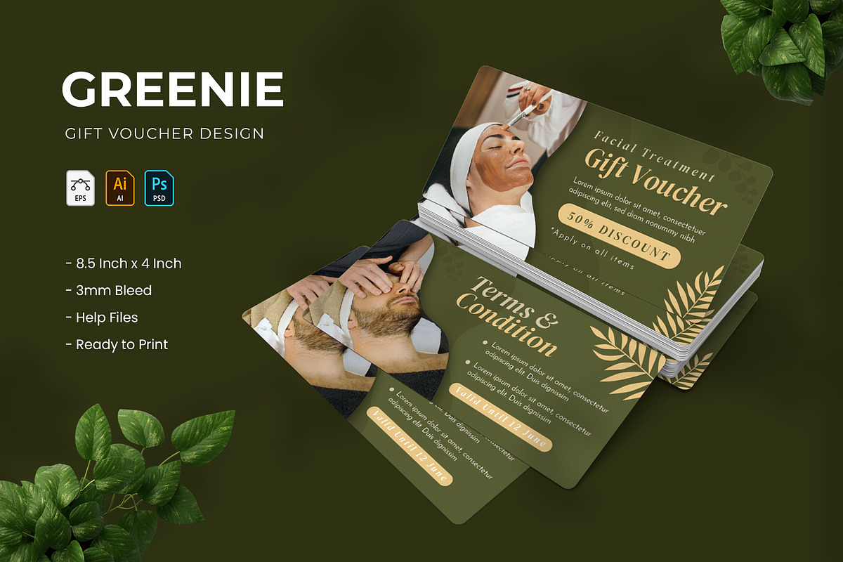 Greenie - Gift Voucher, a Design Template by VUNIRA (Photo 1 of 2)
