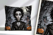 Halloween Haunting Face, a Person Illustration by Sharon Schwalbe (Thumbnail 4 of 5)