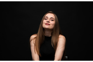 Young woman with long brown hair, a Person Photo by volodymyrshtun13795