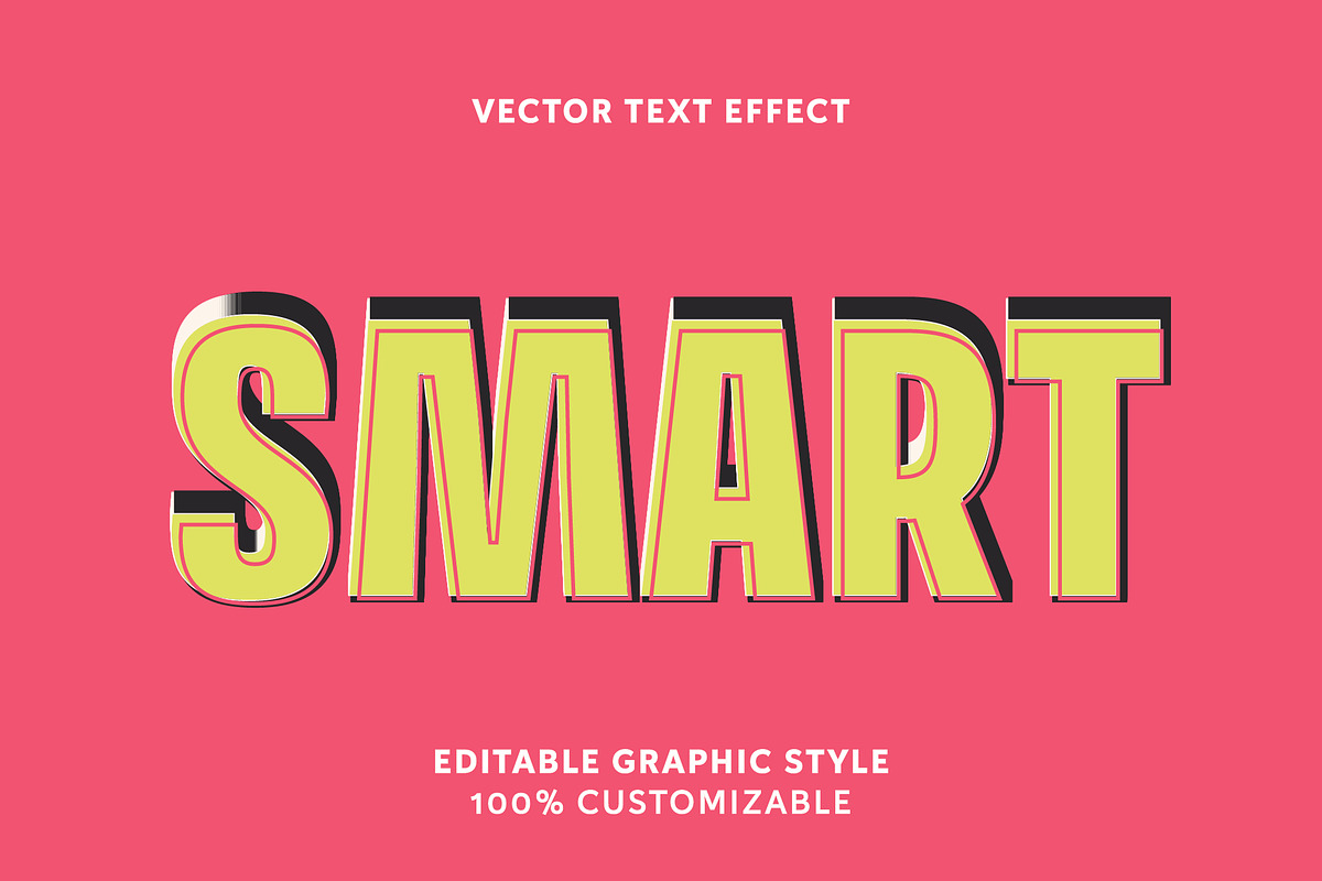 Retro Bold Layered Text Effect