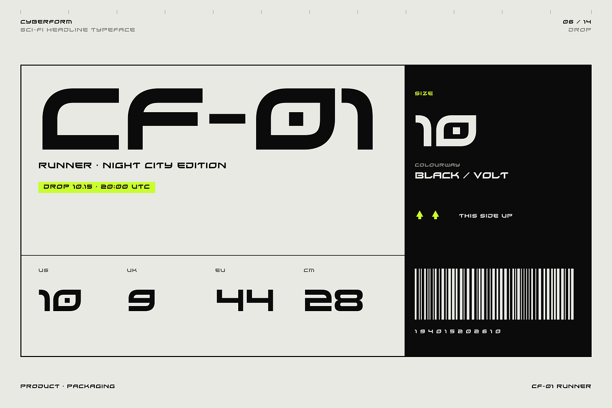 Cyber Form - Geometric Sci-Fi Type, a Sans Serif Font by HipFonts (Photo 5 of 13)