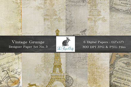 Vintage Grunge Background Papers #3