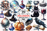 Elegant Halloween Clipart, an Illustration by RobertsArt (Thumbnail 1 of 7)