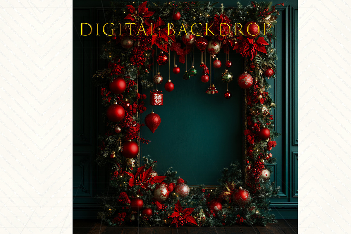 Christmas Digital Backdrop, a Background Graphic by MajorArtTm (Photo 5 of 6)
