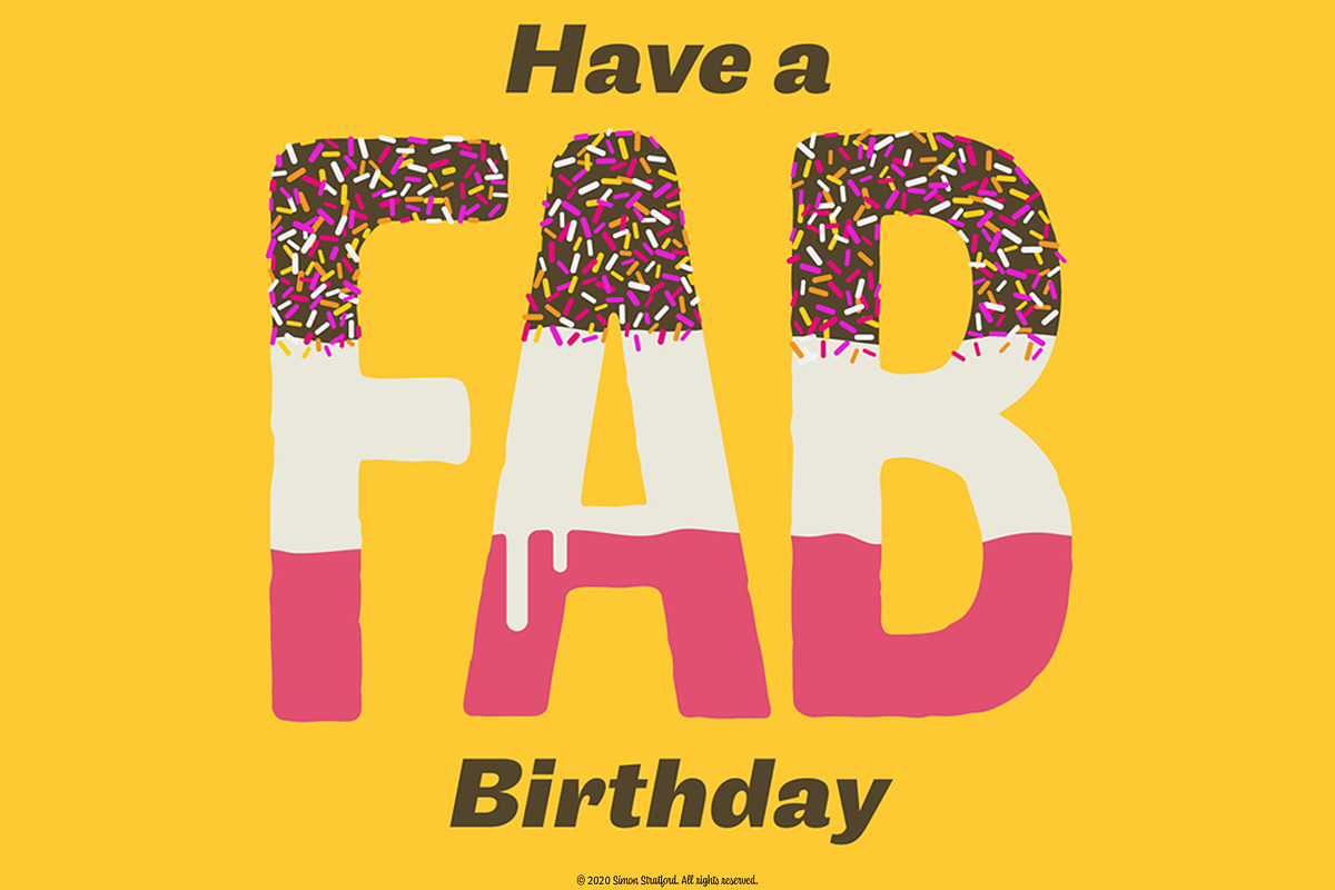 Display Font — Fab Ice Lolly type preview 6