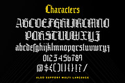 Grandice - Blackletter Typeface, a Blackletter Font by Letterhend Studio (Thumbnail 8 of 9)