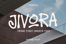 Jivora - Urban Funky Marker Font
