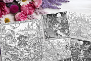 Alien Sci Fi Coloring Pages Bundle, a Brochure Template by LA Design (Thumbnail 7 of 10)