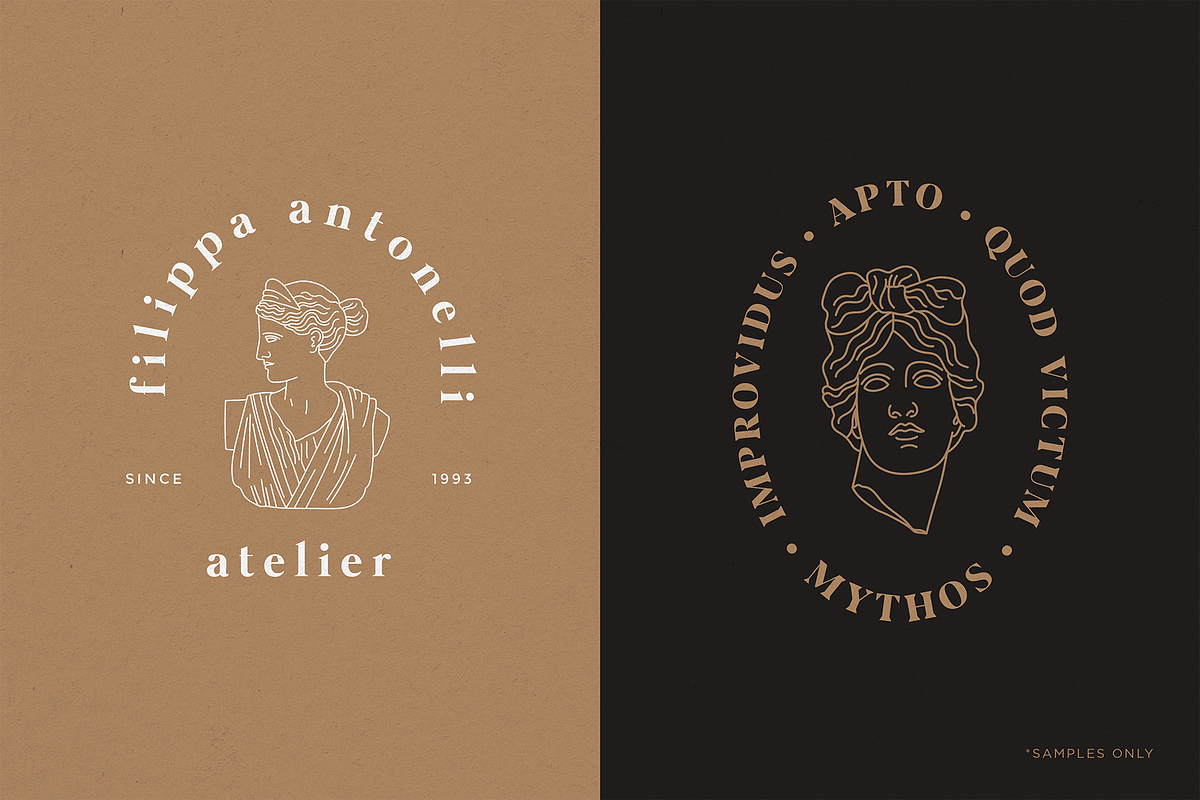 Aesthetic Greek Sculpture Line Art, an Illustration by Rough Edges Supply Co. (Photo 12 of 14)