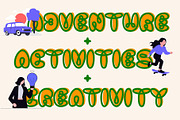 VT Bomble–Unique Bubble Display Font, a Font by ViactionType (Thumbnail 5 of 11)