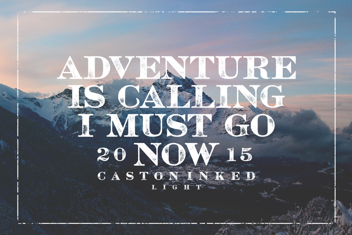 Caston Inked, a Font by Unember (Photo 3 of 5)