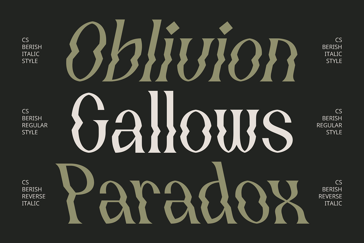 CS Berish – Psychedelic Font, a Serif Font by Craft Supply Co. (Photo 3 of 8)