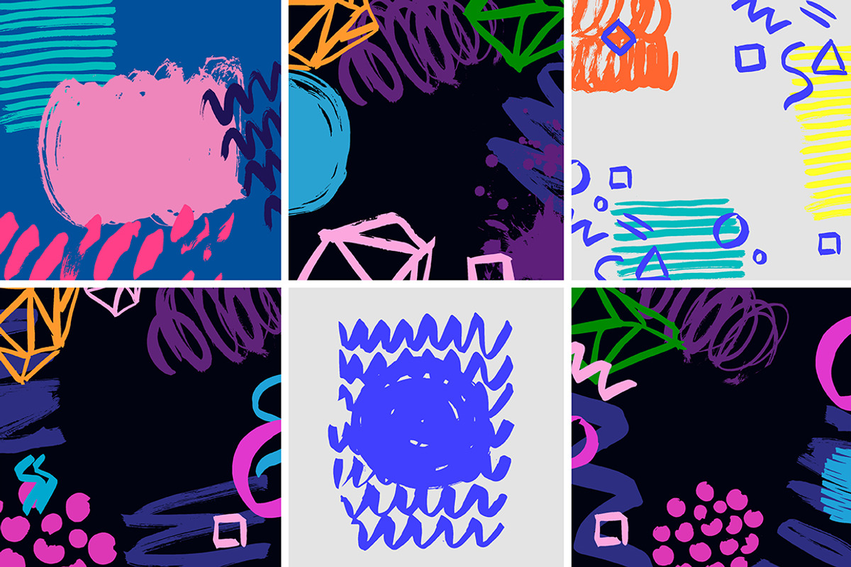 INK backgrounds, an Illustration by Tanya Akhmett (Photo 3 of 6)
