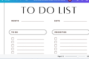 To Do List Editable Template, a Stationery Template by AYINDE (Thumbnail 2 of 2)