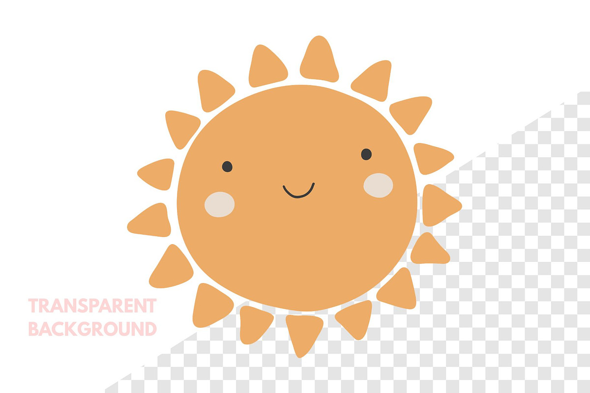 Cute Sun Element Png, an Animal Illustration by ⋒DesignECShop⋒ (Photo 2 of 3)