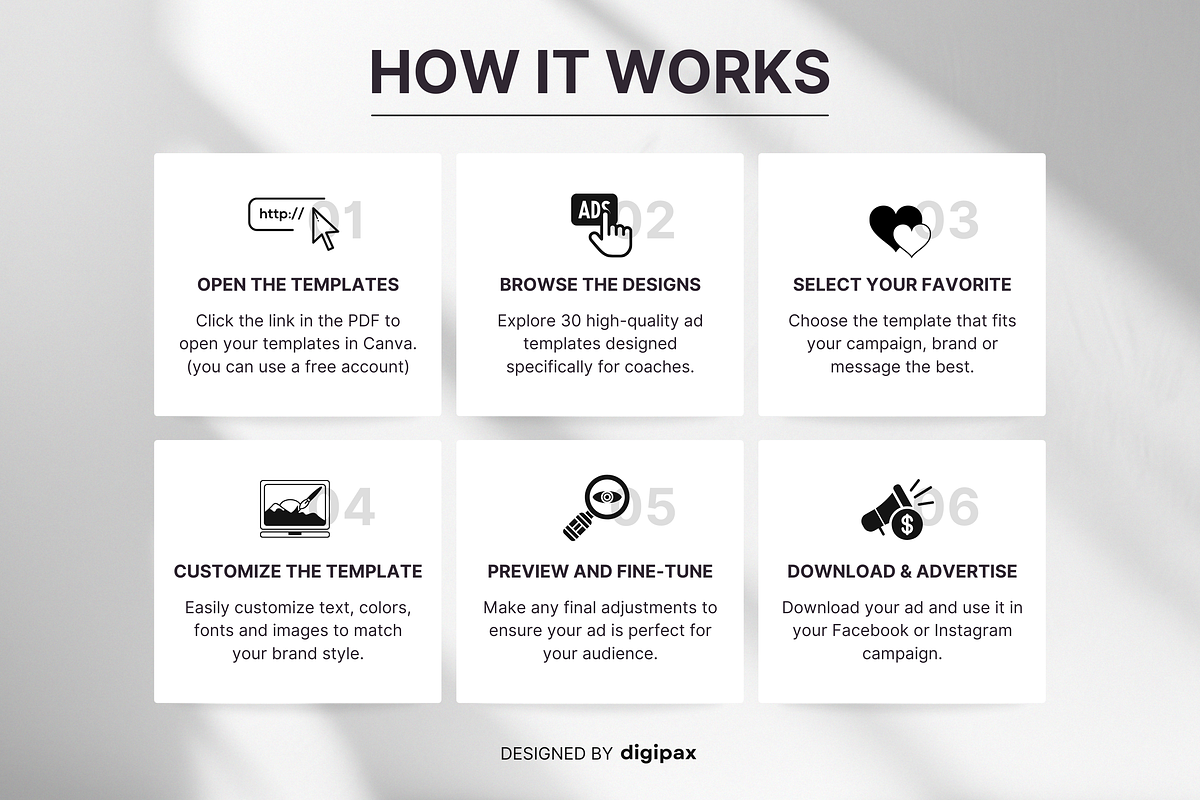 Coach Static Ad Templates Canva, a Social Media Template by DigiPax (Photo 8 of 11)