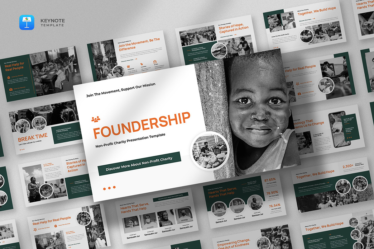 Non-Profit & Charity Keynote, a Presentation Template by fluffstudio (Photo 1 of 4)