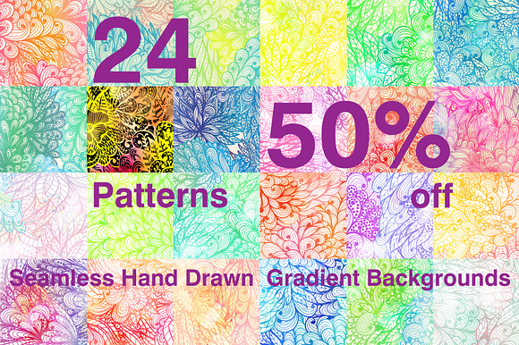 50% off. Gradient Patterns preview 6