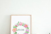 Watercolor pink peony illustrations, a Texture Illustration by svetodesign (Thumbnail 5 of 11)