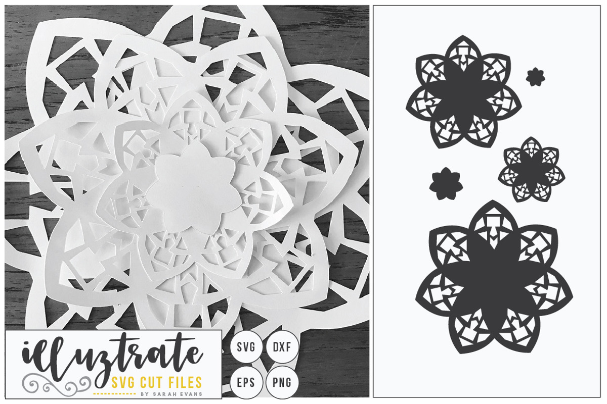 3d Flower SVG Bundle, an Illustration by illuztrate (Photo 7 of 12)