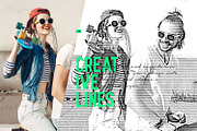 Horizontal Line Halftone Action, an Action Add-On by DuoFankaar (Thumbnail 7 of 8)