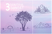 Sunset nature, an Illustration by JulianArt (Thumbnail 1 of 4)