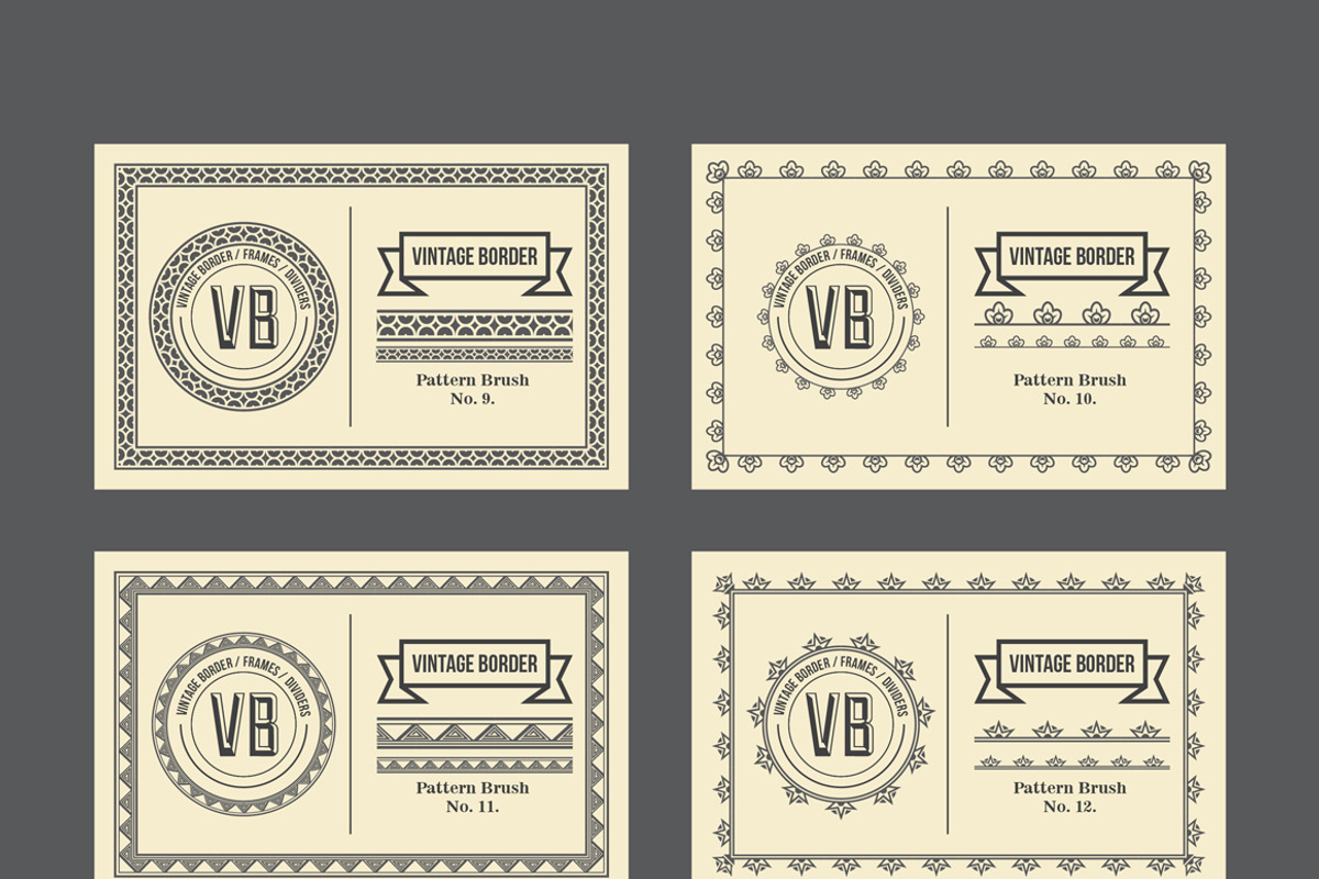 Vintage Borders Pattern Brushes 4, a Brush Add-On by G7 (Photo 3 of 4)