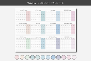 2025 Printable Large Wall Calendar