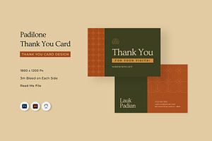 Padilone - Thank You Card, a Print Template by Fannan Studio