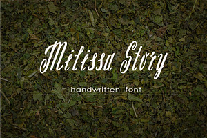 Milissa story script font