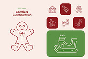 Christmas Icons Art Set, an Outline Icon by Prosymbols (Thumbnail 5 of 7)