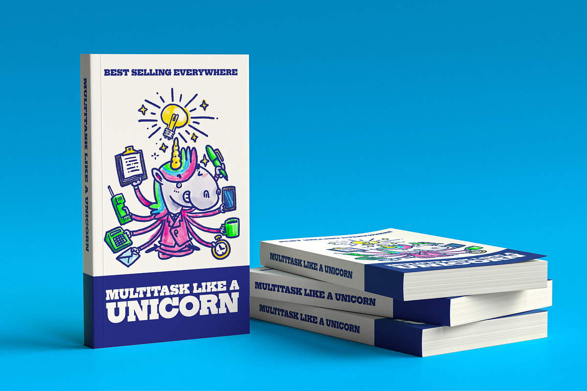 Unicorn Clipart – Office B&W, a Work Illustration by Monkey Draws (Photo 4 of 6)