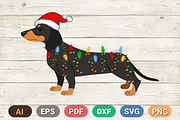 Dog Christmas T Shirt Design Digital, a Graphic by Vector Portal (Thumbnail 5 of 6)