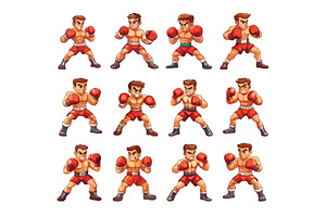 Cartoon boxers. Man martial art, an Object Illustration by Stock-Smart-Start