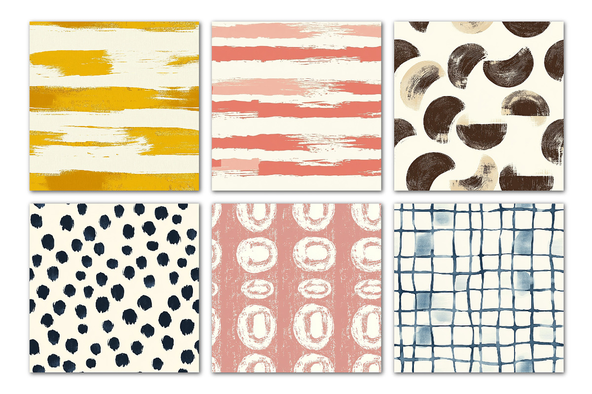 Lines and Dots Seamless Patterns, a Pattern Graphic by Libby Wishes (Photo 6 of 6)
