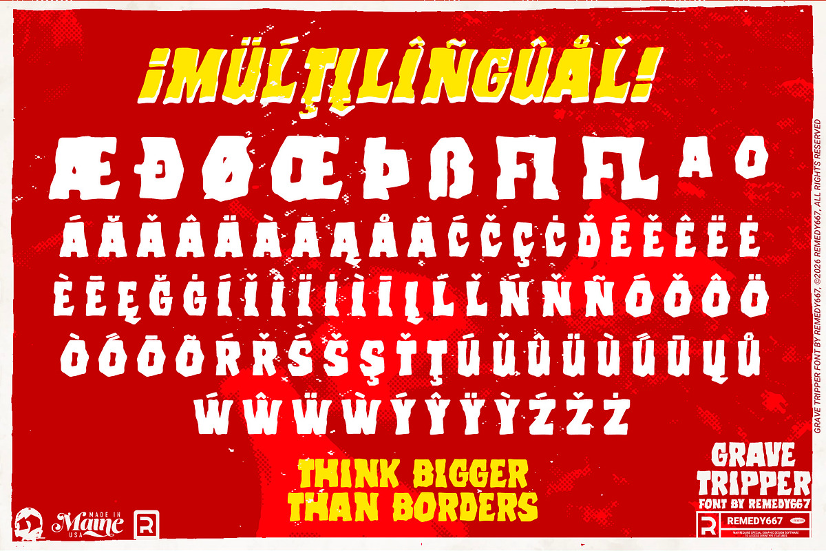 Grave Tripper - Horror Font Pack, a Handwritten Font by Remedy667 (Photo 5 of 6)