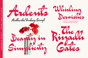50% Ardents – Vintage Font Script, a Script Font by Four Lines Std. (Thumbnail 9 of 9)
