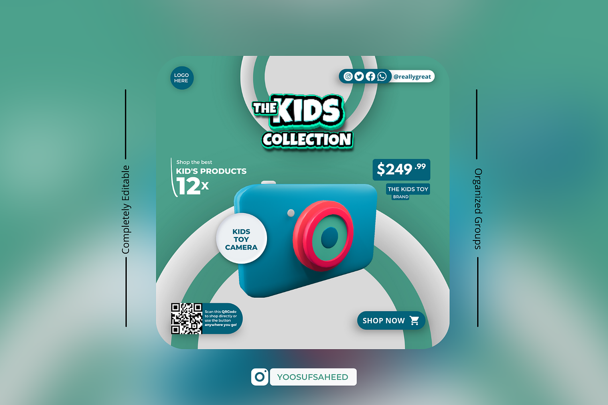 Kids, Children Canva Design Template, a Social Media Template by Exceptionalways (Photo 17 of 35)